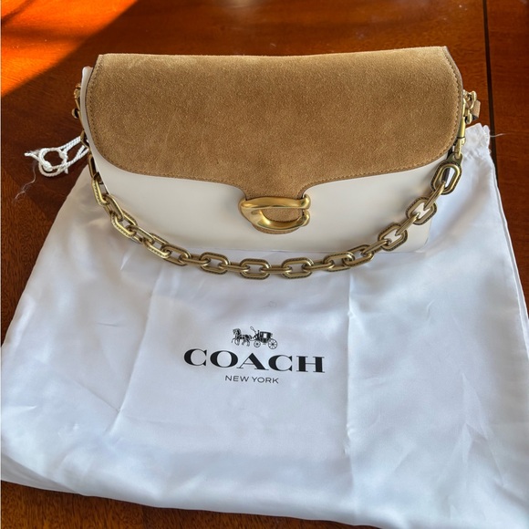 Coach Chain Tabby in Brass/Sand Bag - Picture 2 of 11